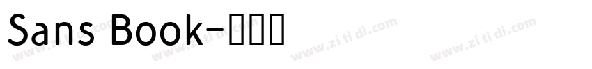 Sans Book字体转换